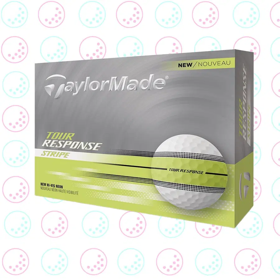 WIN 4 DOZEN TAYLORMADE TOUR RESPONSE STRIPE YELLOW #1