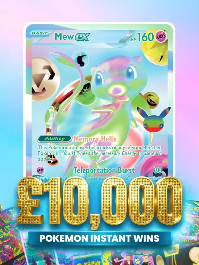 Pokémon MEW EX ACE 10! £10,000 Pokémon Prizes