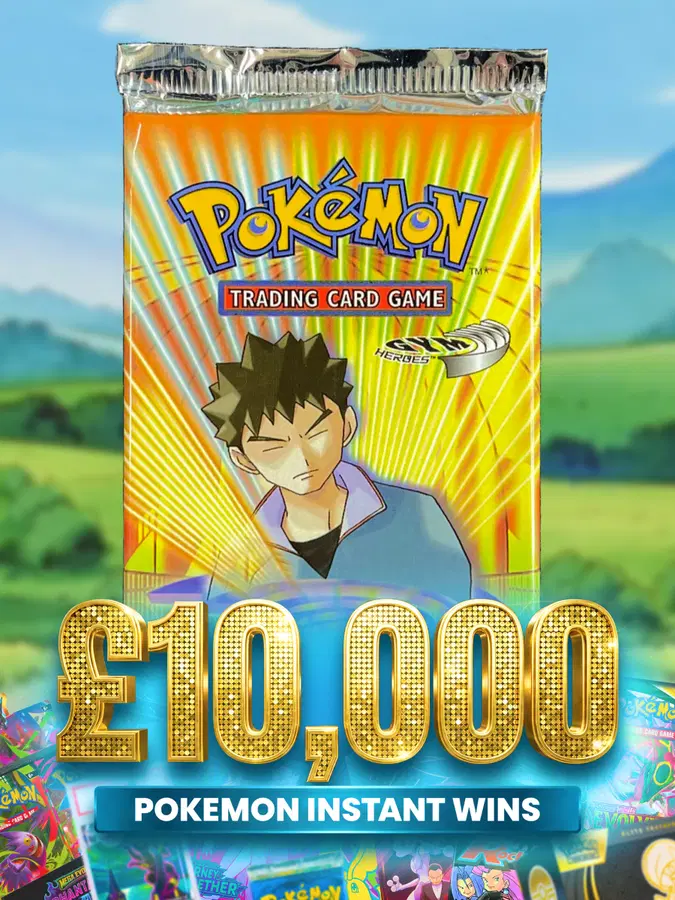 5p Tickets! Pokémon VINTAGE Gym Heroes BoostER! £10,000 Pokémon Prizes