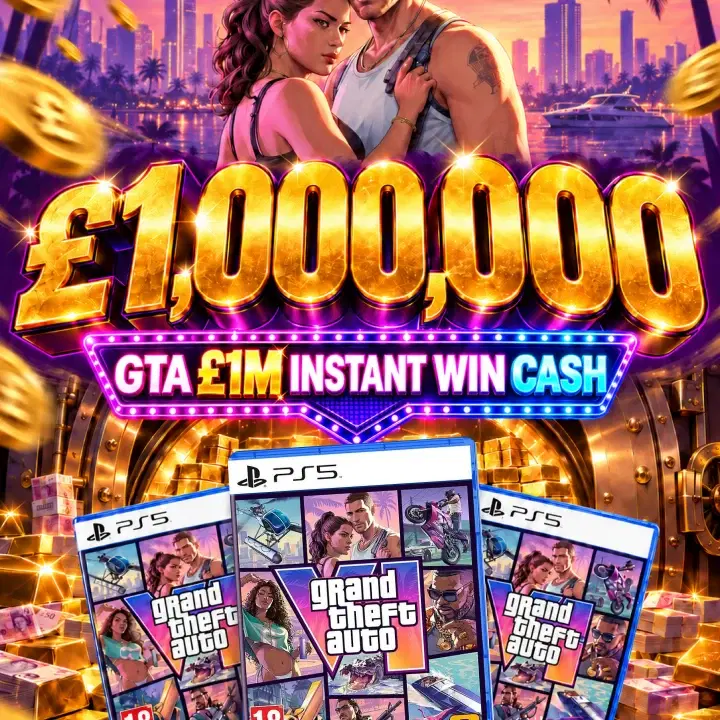 ULTIMATE £1,000,000 GTA VI & CASH 10p Scratch Card! 5000 COPIES TO BE WON!