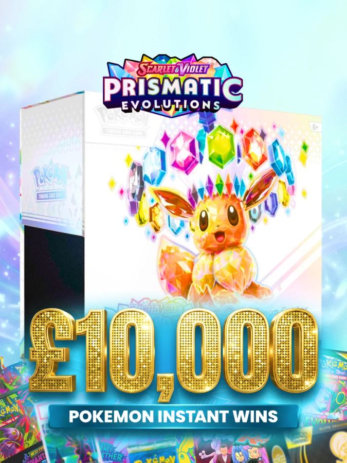 Pokémon PRISMATIC EVOLUTIONS ETB! £10,000 Pokémon Prizes