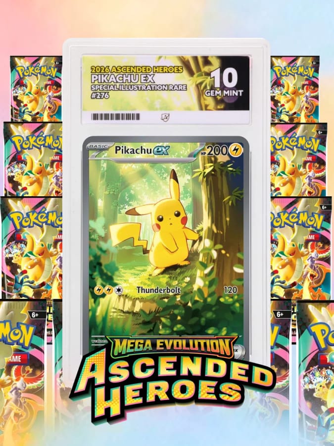 Pokémon ASCENDED HEROES Ultimate! ACE 10 Pikachu Ex!
