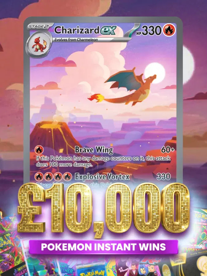 Pokémon CHARIZARD EX ACE 10 ! £10,000 Pokémon Prizes