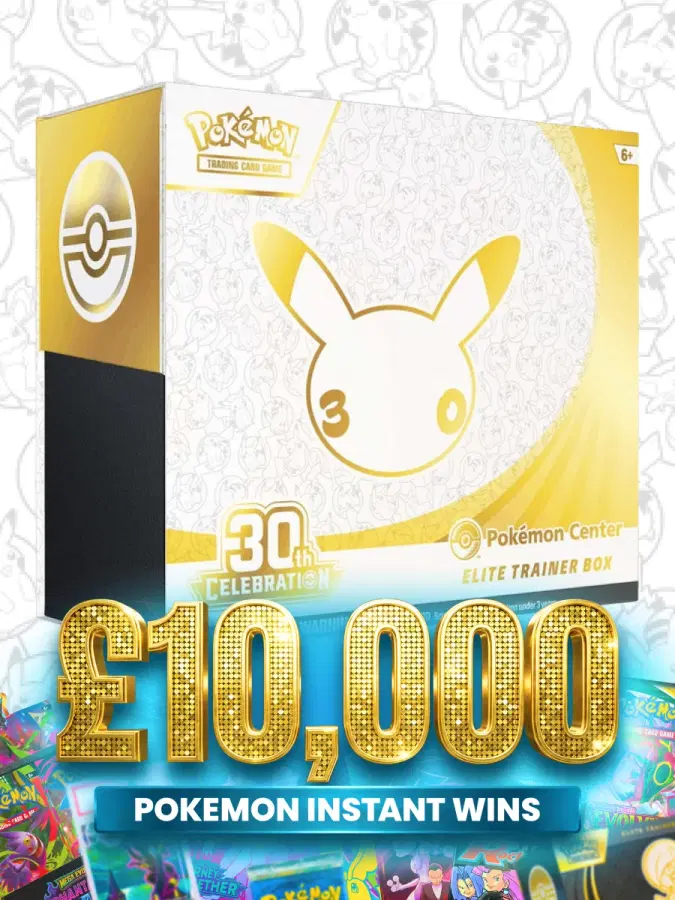 Pokémon 30TH CELEBRATION ETB! £10,000 Pokémon Prizes