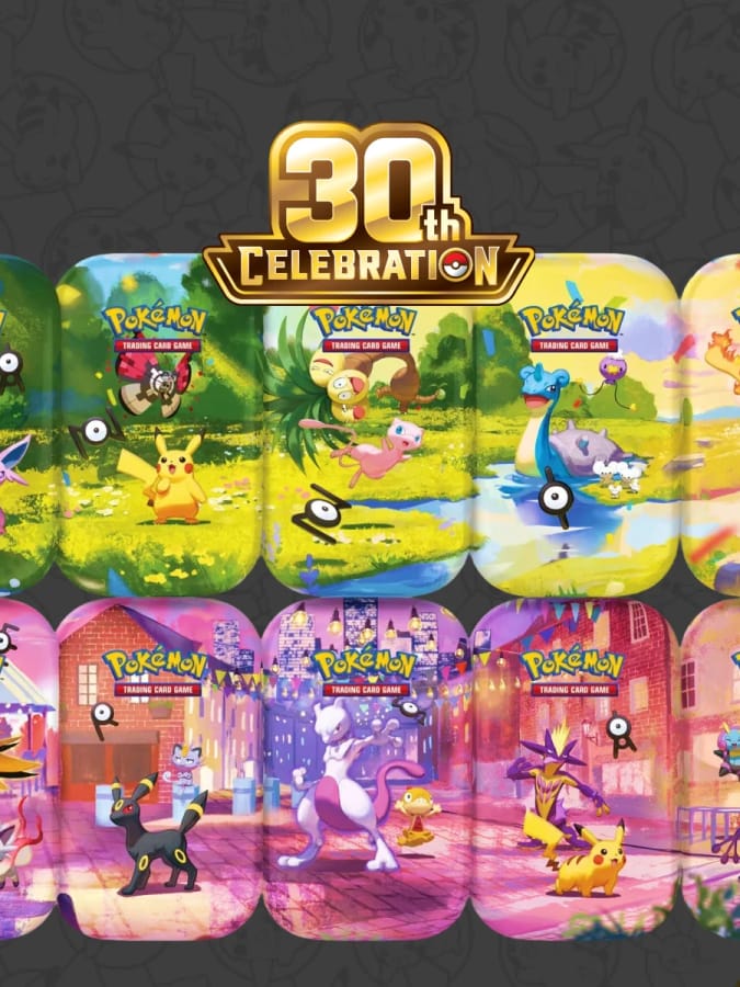 Pokémon Center 30TH CELEBRATION 10x Mini Tin Collection