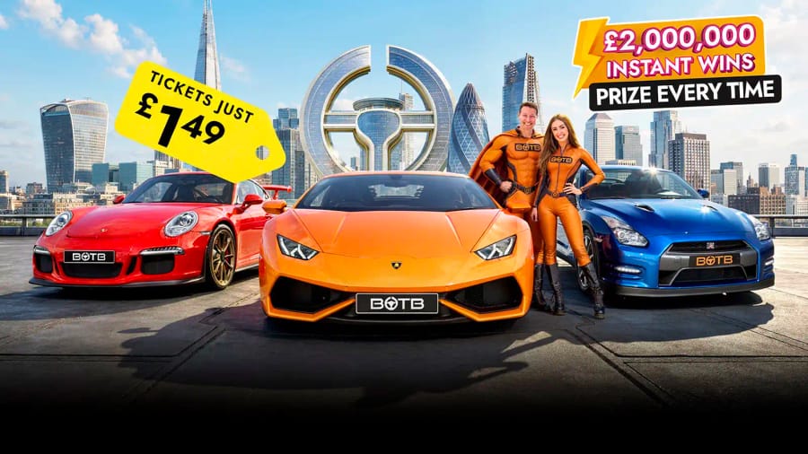 Last Few Days! Win An Instant Prize Every Time in This £2M Supercar Special for £1.49