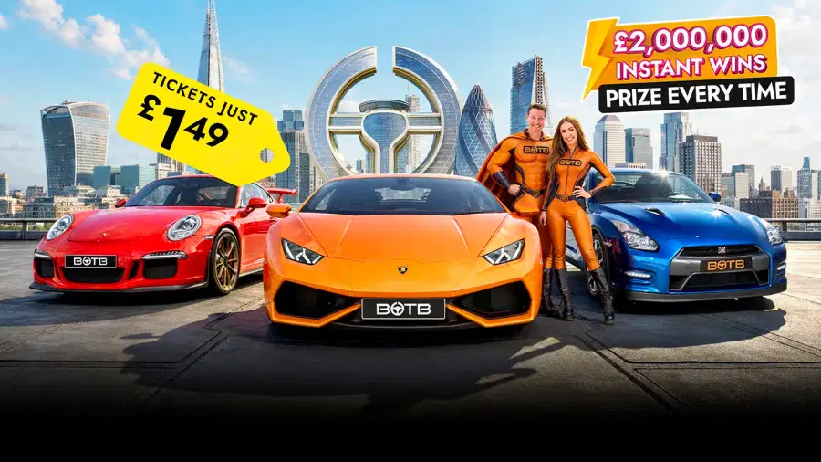 Time's Nearly Up! Win An Instant Prize Every Time in This £2M Supercar Special for £1.49