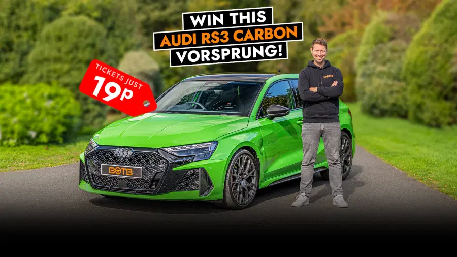 Just Dropped! Roaring RS3 Carbon Vorsprung - Bag Audi's flagship £67k hatchback for just 19p!