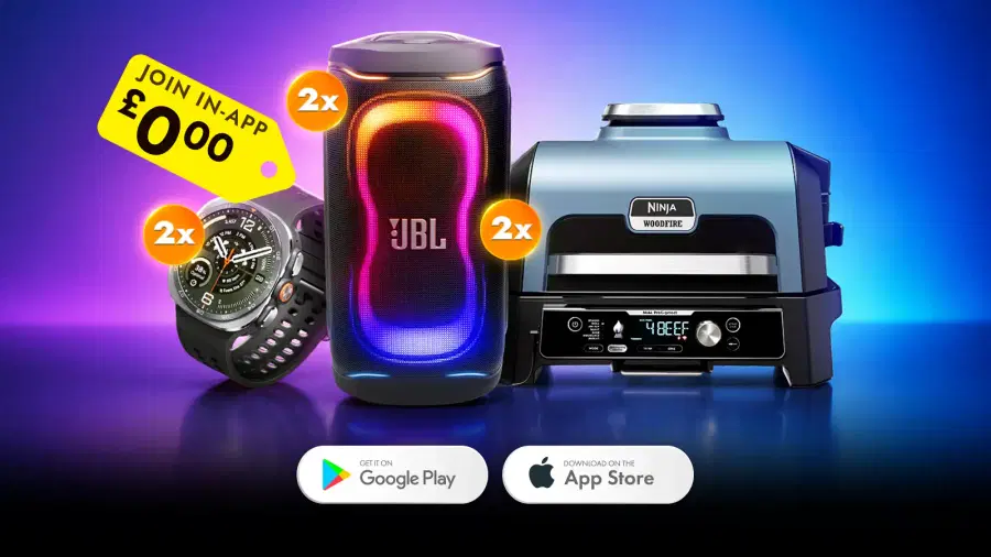 Free 2x Samsung Galaxy Watch Ultra2, 2x JBL PartyBox 330 Speaker, 2x Ninja Woodfire Pro Electric BBQ Grill & Smoker