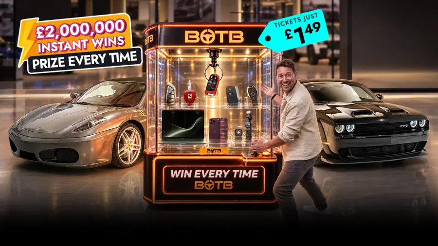 Now Live! Every Ticket is a Winner! £2M+ in Prizes to be Claimed for £1.49!
