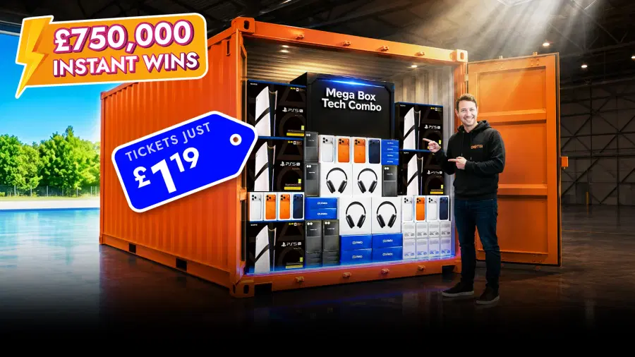Brand New Competition! Instantly Unlock This £750K Secret Stash Of Prizes For £1.19!