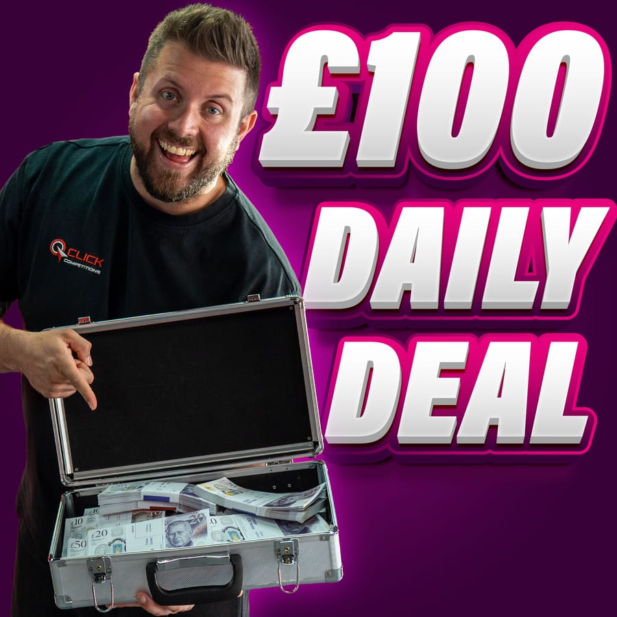 Win £100 Tax Free Cash *Friday Daily Deal*