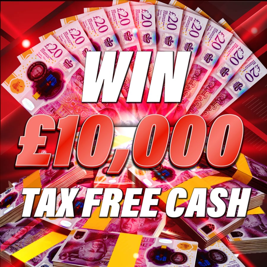 Win £10,000 Tax Free Cash For 1p!