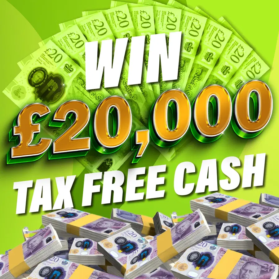 Win £20,000 Tax Free Cash for 5p!