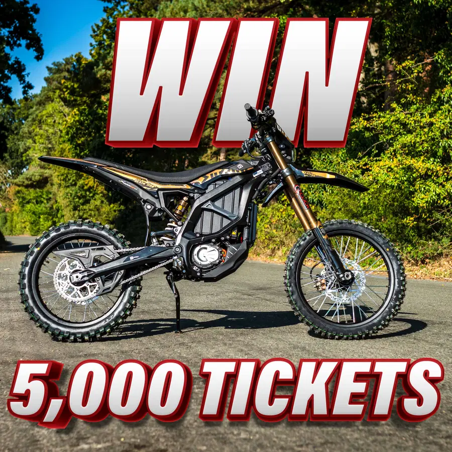 Win 5,000 Tickets into the Brand New Sur-ron Ultra Bee Off Road Electric Bike Competition!