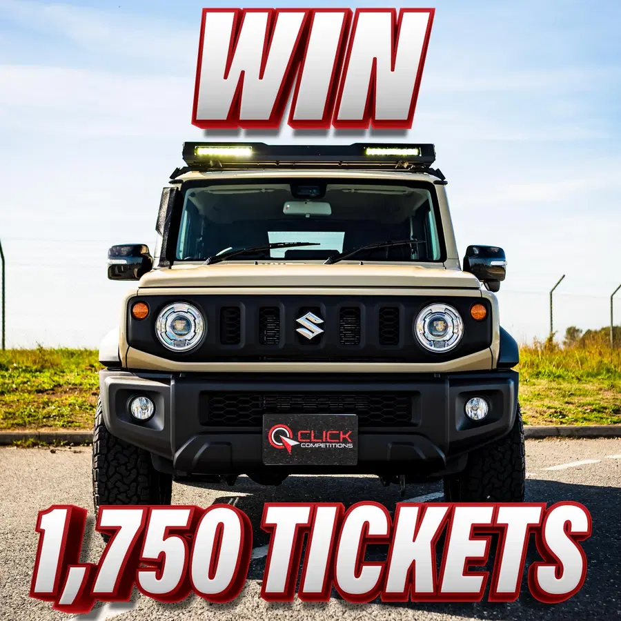 Win 1,750 tickets into the Suzuki Jimny SZ5 4X4 & £1,000 Cash Competition!