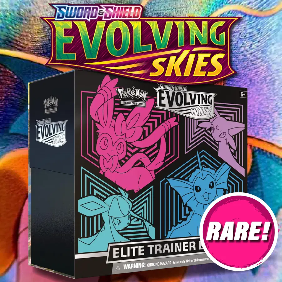 Win This Pokémon Sword & Shield Evolving Skies Elite trainer Box *RARE*