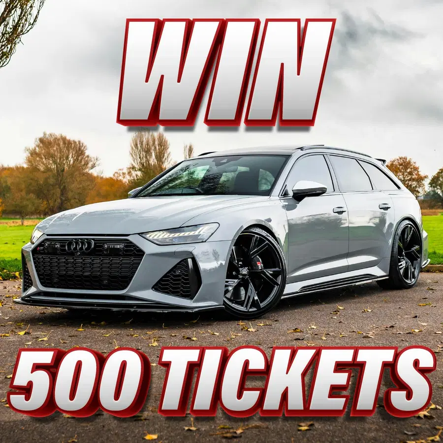 Win 500 Tickets into the Audi RS6 C8 + £10,000 Competition!
