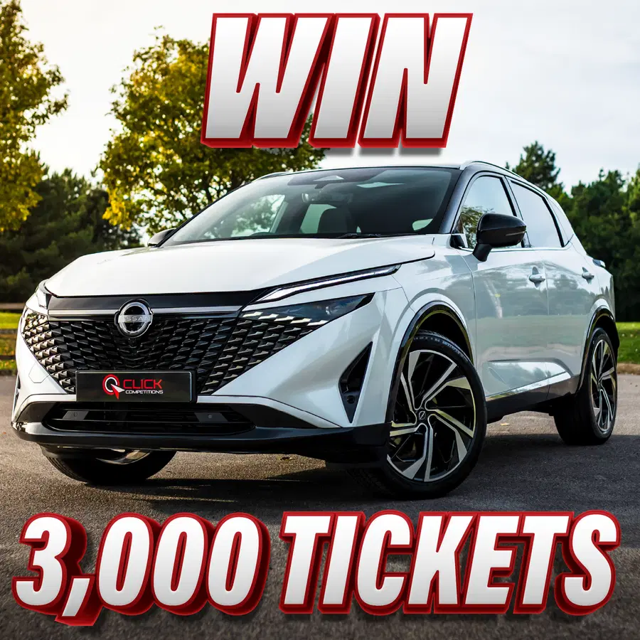 Win 3,000 Tickets into the Brand New 2026 Nissan Qashqai DIG-T Tekna+ & £1,000 Competition!
