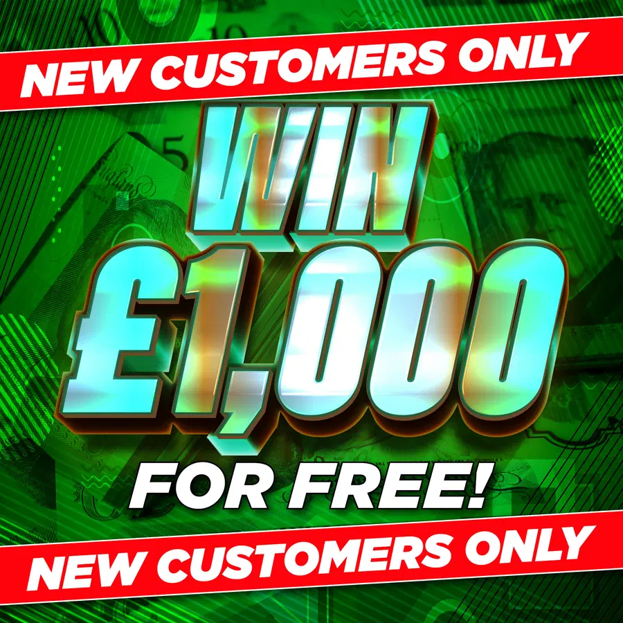 Win £1,000 Tax Free Cash For FREE! *NEW CUSTOMERS ONLY*