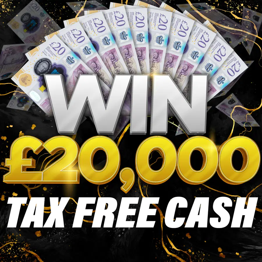 Win £20,000 Tax Free Cash for 2p!