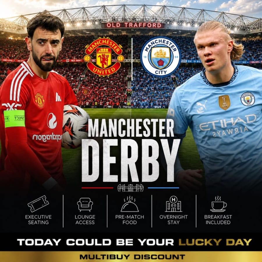Manchester Derby Hospitality Experience for Two + Hotel stay #2