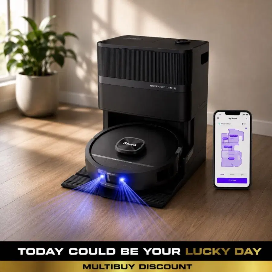SHARK PowerDetect UV Reveal Robot Vacuum Cleaner