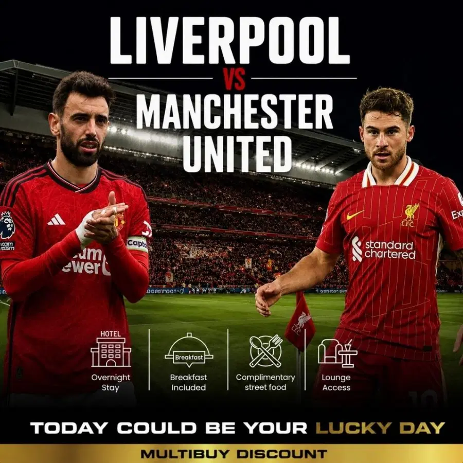 Liverpool v Manchester United – Brodies Sports Bar Experience for Two