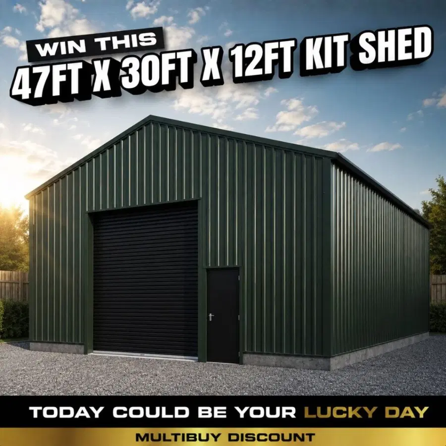 47FT X 30FT X 12FT Kit Shed
