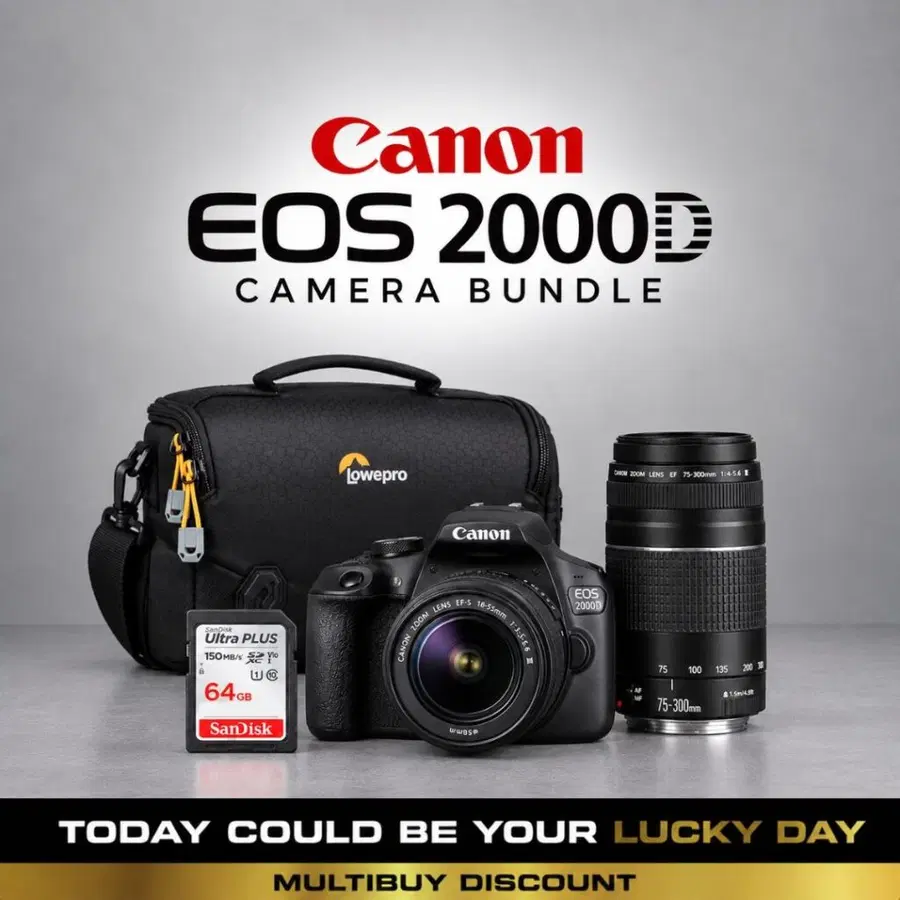Canon EOS 2000D DSLR Kit