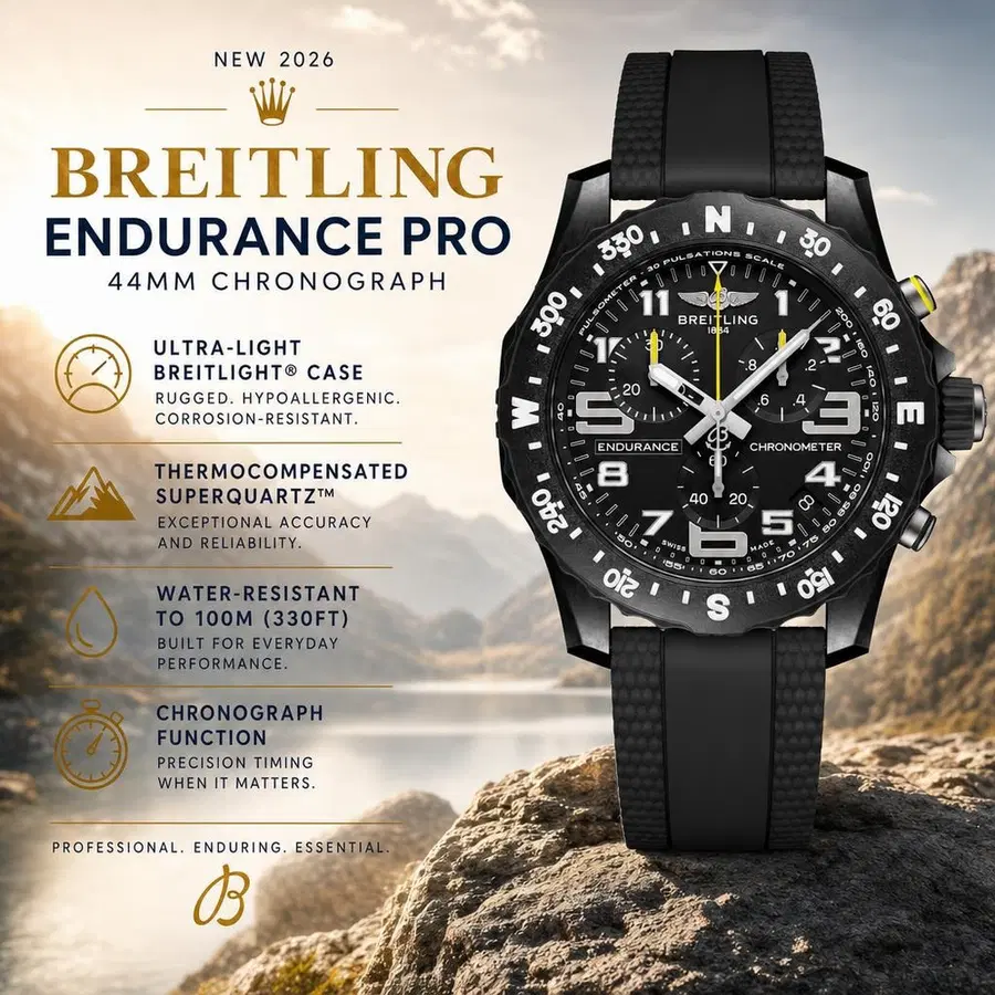 BREITLING ENDURANCE PRO 44MM CHRONOGRAPH WATCH