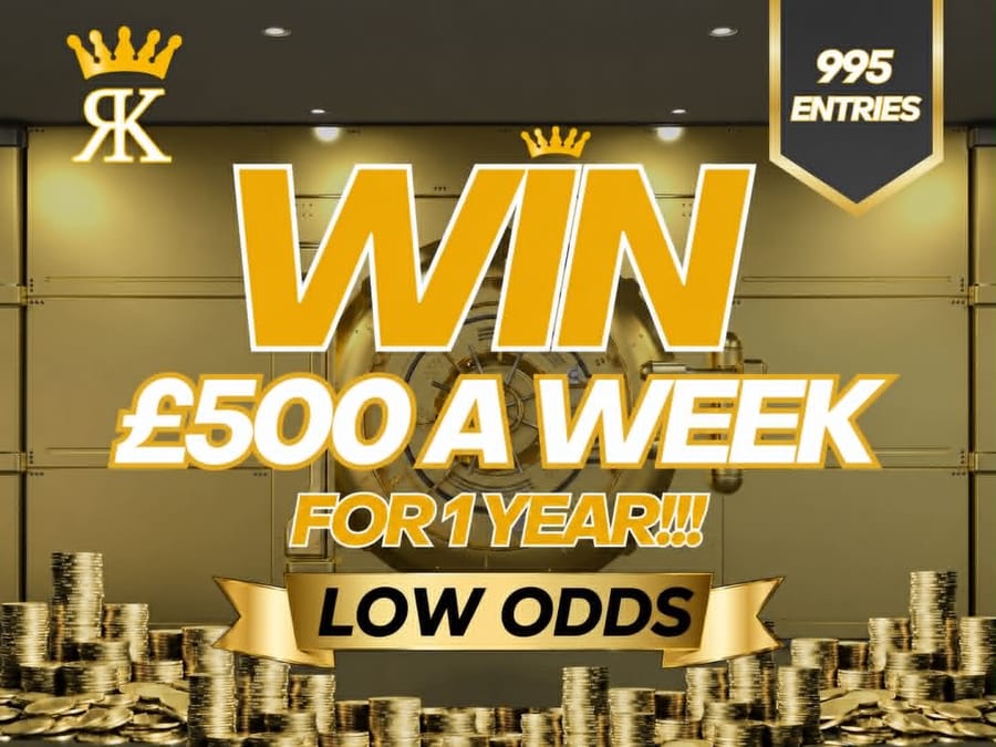 LOWER ODDS £25,000 OR £500 A Week For A Year