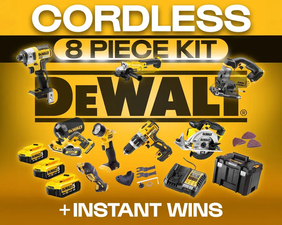 DEWALT CORDLESS 8 PIECE KIT!