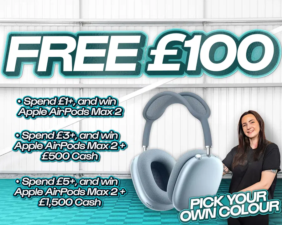 FREE ENTRY - WIN £100 | SPEND £1-£5+ AND WIN APPLE AIRPODS MAX 2 & CASH!
