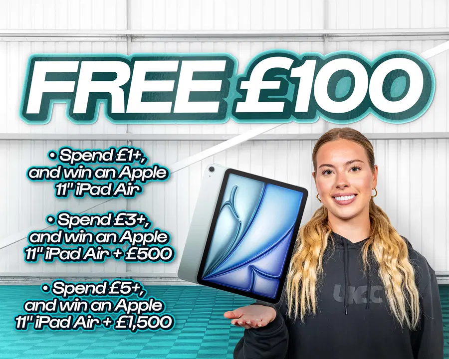 FREE ENTRY - WIN £100 | SPEND £1-£5+ AND WIN AN APPLE 11" IPAD AIR & CASH!