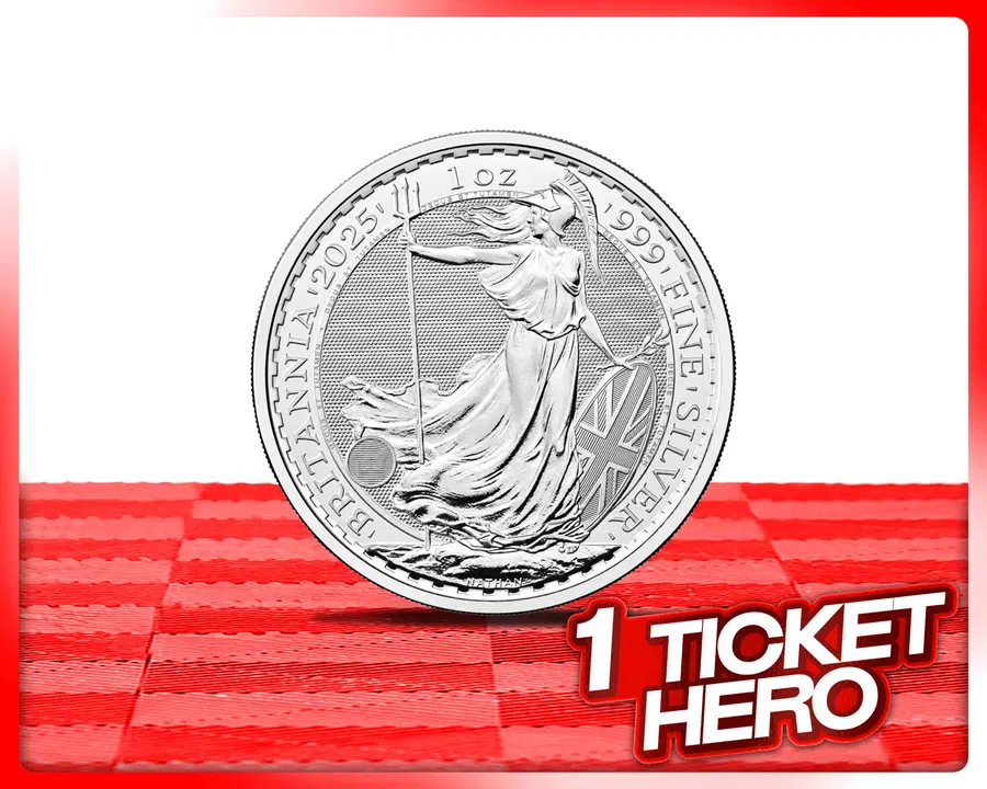 BRITANNIA 1OZ SILVER COIN!