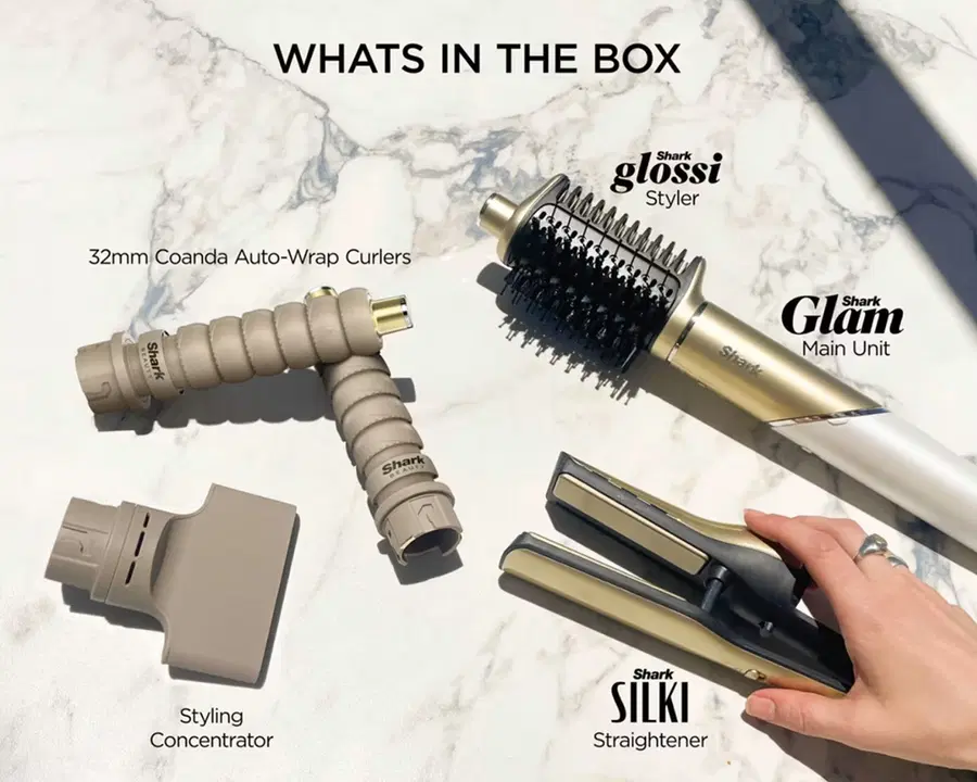 SHARK GLAM CERAMIC & AIR STYLING AND DRYING SYSTEM- CHOOSE YOUR COLOUR!