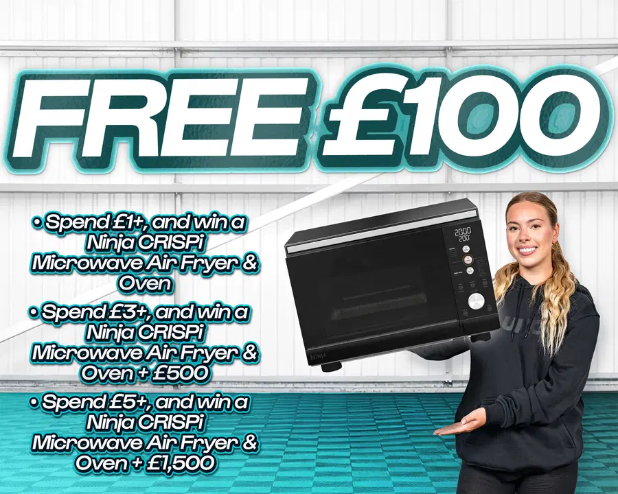 FREE ENTRY - WIN £100 | SPEND £1-£5+ AND WIN A NINJA CRISPI MICROWAVE & CASH!
