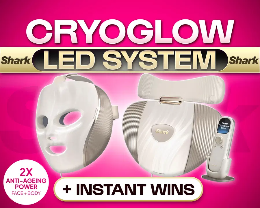 SHARK CRYOGLOW CLINIC LED FACE + BODY SYSTEM!