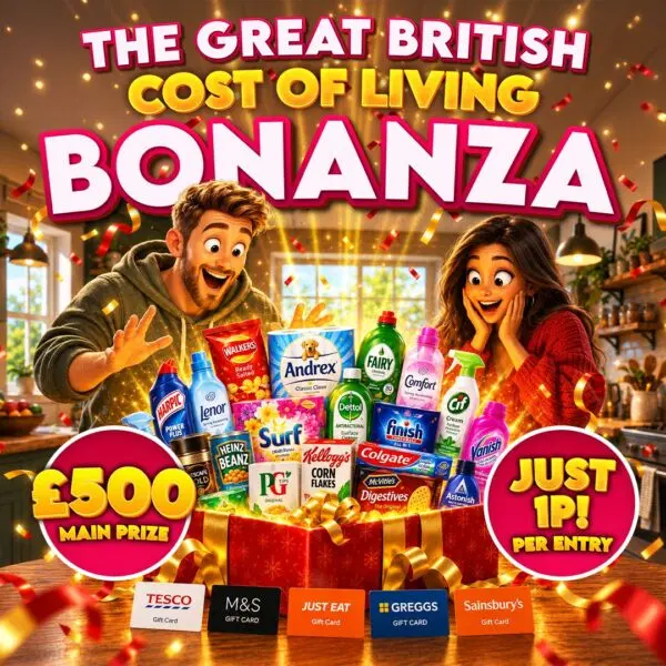 The Great British Cost of Living Bonanza #80 – £500 Main Prize