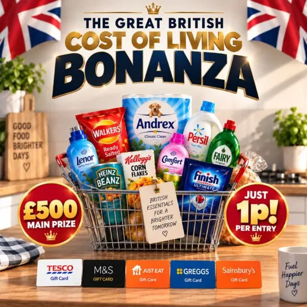 The Great British Cost of Living Bonanza #82 – £500 Main Prize