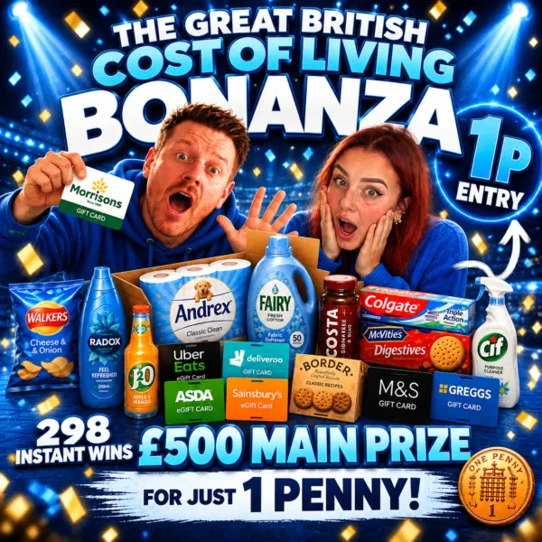 The Great British Cost of Living Bonanza #83 – £500 Main Prize