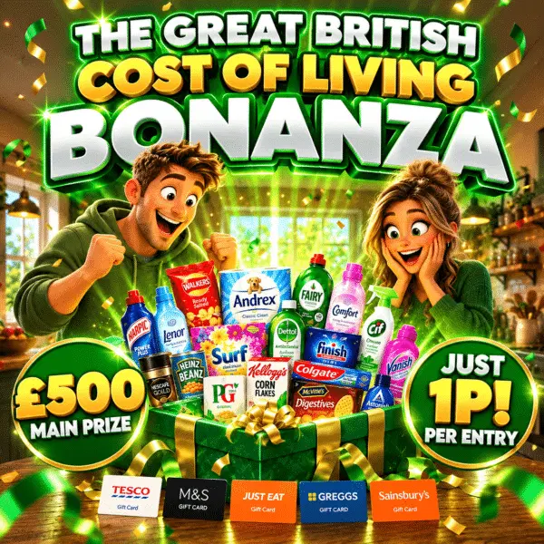 The Great British Cost of Living Bonanza #81 – £500 Main Prize