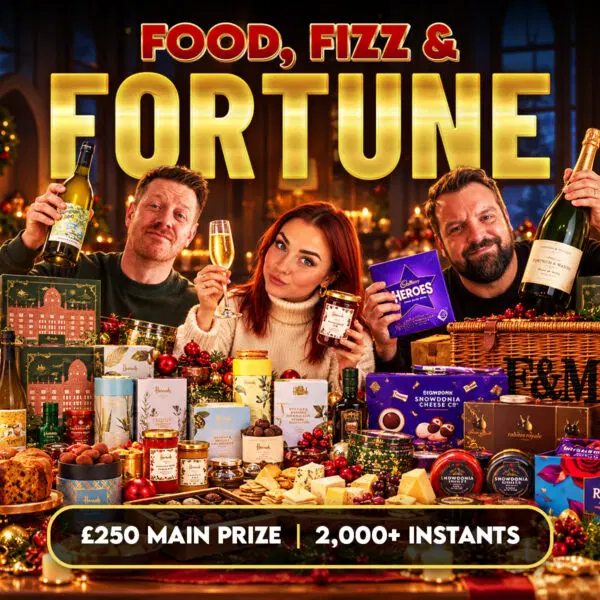 Food, Fizz & Fortune (2,000+ Instant Wins)