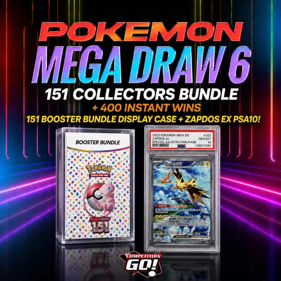 POKEMON MEGA COMP 6 - 151 COLLECTORS BUNDLE + 400 INSTANT WINS!!!