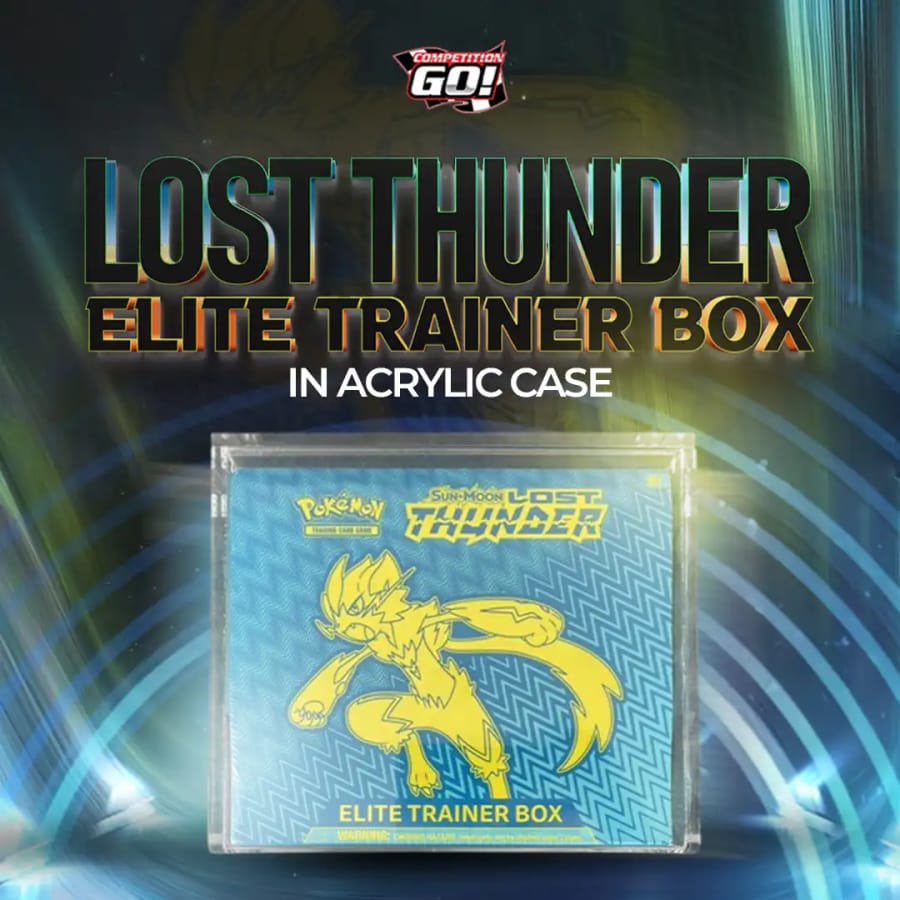 LOST THUNDER ELITE TRAINER BOX IN ACRYLIC CASE