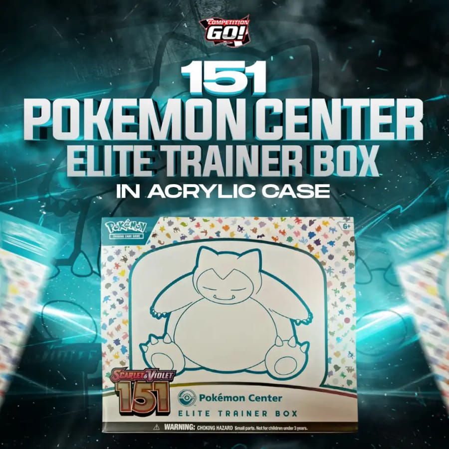 151 POKEMON CENTER ELITE TRAINER BOX IN ACRYLIC CASE