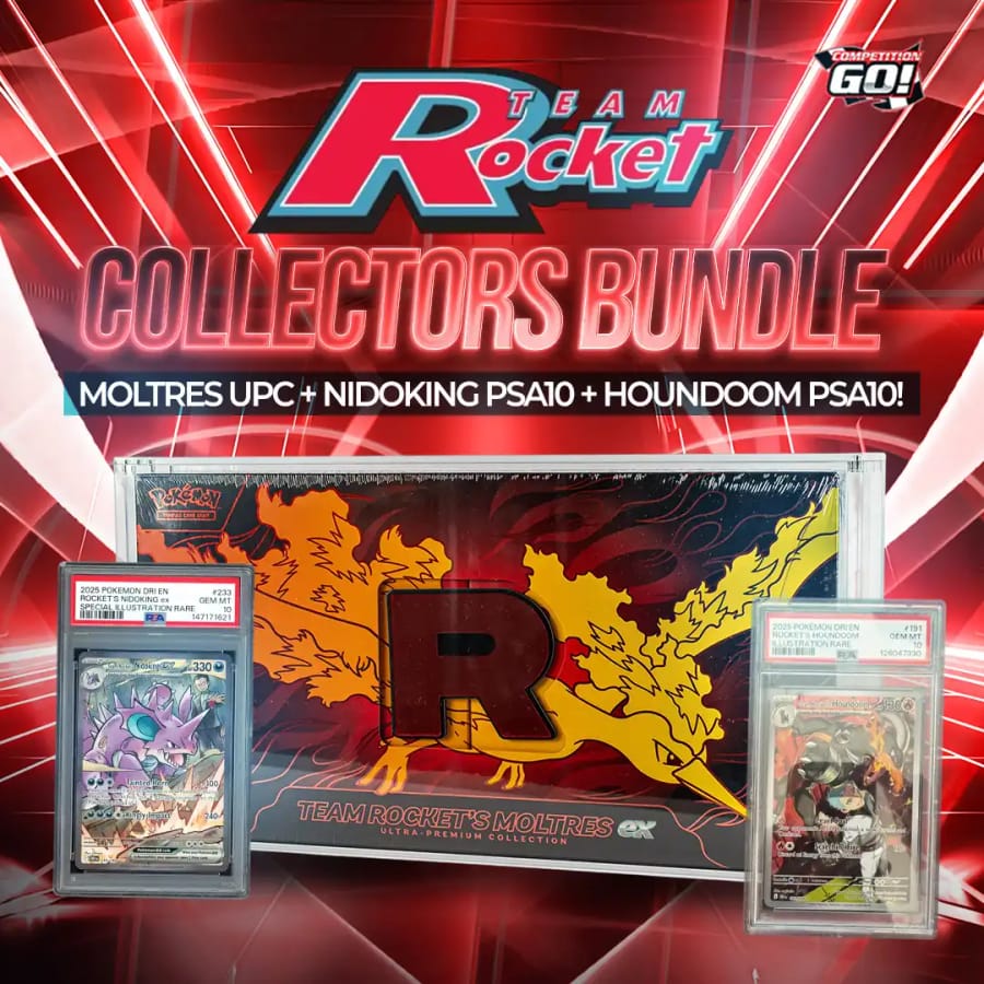 TEAM ROCKET COLLECTORS BUNDLE - MOLTRES UPC + NIDOKING PSA10 + HOUNDOOM PSA10!