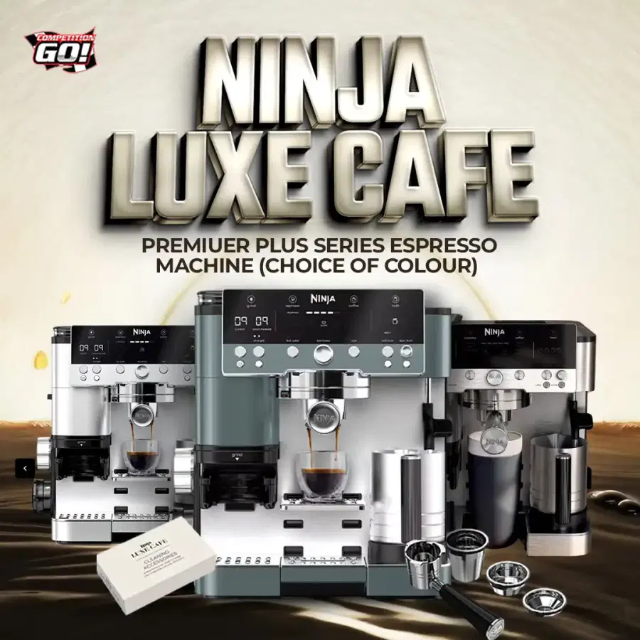 NINJA LUXE CAFE PREMIUER PLUS SERIES ESPRESSO MACHINE (CHOICE OF COLOUR)
