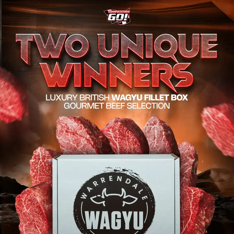 TWO UNIQUE WINNERS: LUXURY BRITISH WAGYU FILLET BOX — GOURMET BEEF SELECTION
